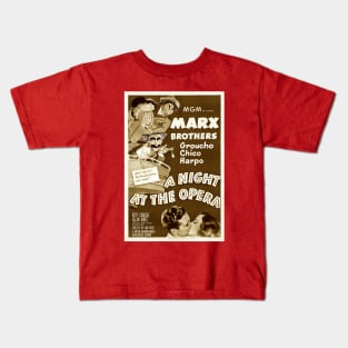 A Night At The Opera (Sepia) Kids T-Shirt